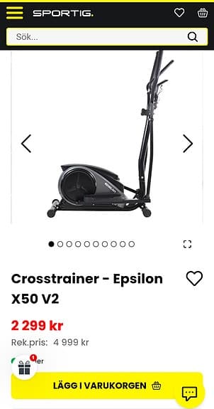 Crosstrainer Epsilon X50 V2 (Helt ny och omonterad)
