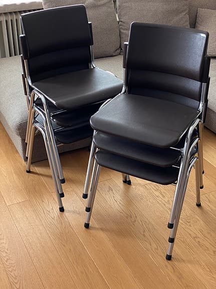 6 st Orion stolar cantilever stapelbara