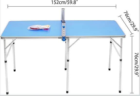 Hopfällbart bordtennisbord 152 cm
