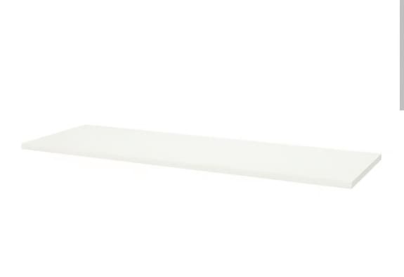 IKEA Stort Skrivbord 200x60 Vit