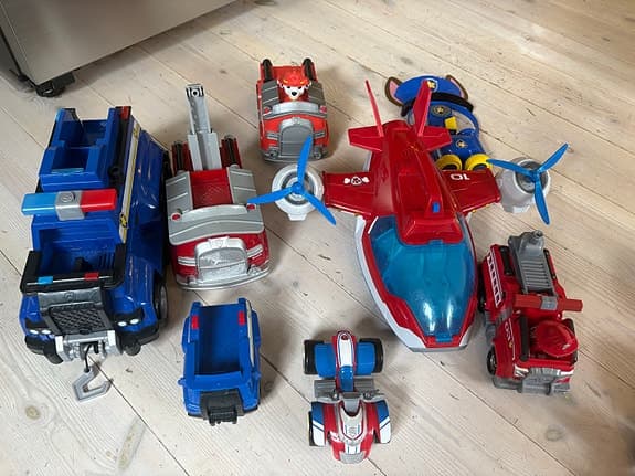 Paw Patrol fordon och figurer leksakspaket