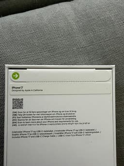 Apple iPhone 17 smartphone 256 GB svart