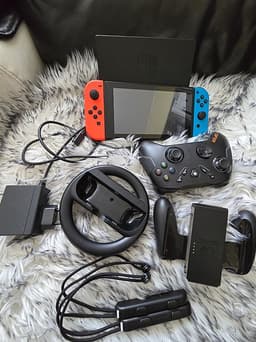 Nintendo Switch-paket i absolut toppskick (som nytt!).Allt på bilden ingår