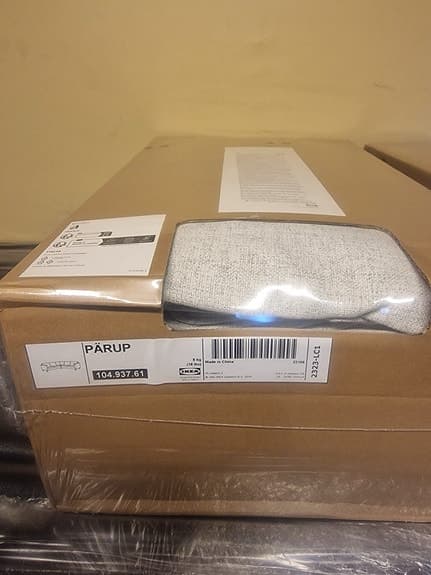 HELT NY IKEA PÄRUP hörnsoffa (4-sits) – Oöppnad i kartong med TVÅ klädslar!