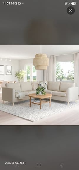 HELT NY IKEA PÄRUP hörnsoffa (4-sits) – Oöppnad i kartong med TVÅ klädslar!