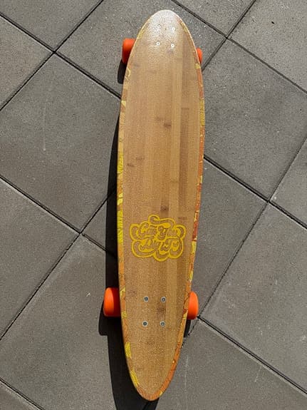 Dusters Can You Dig It longboard 40” Bamboo Orange