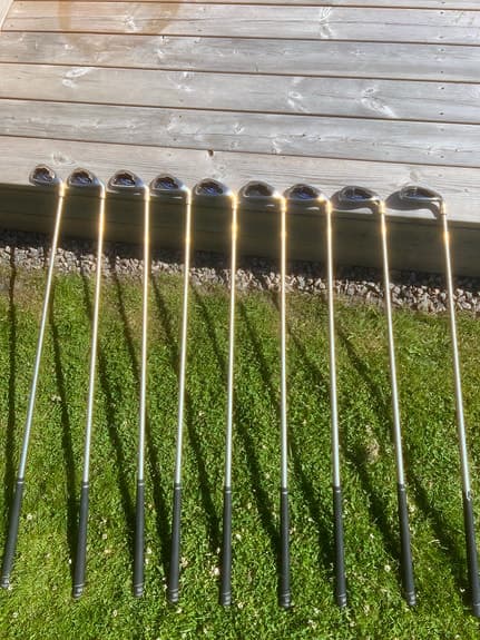 Golfklubbor järnset grafit