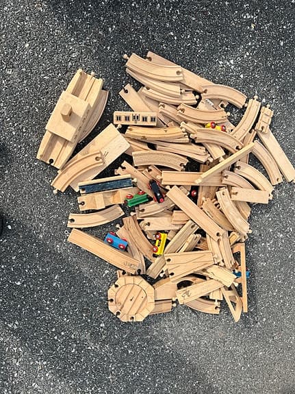 BRIO trätåg och tågbana
