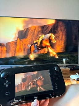 Nintendo Wii U spelkonsol med GamePad och Zelda-spel