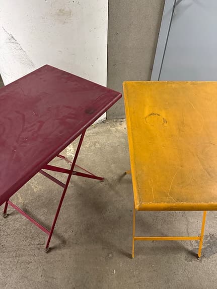 EMU fällbara bord rött och gult
