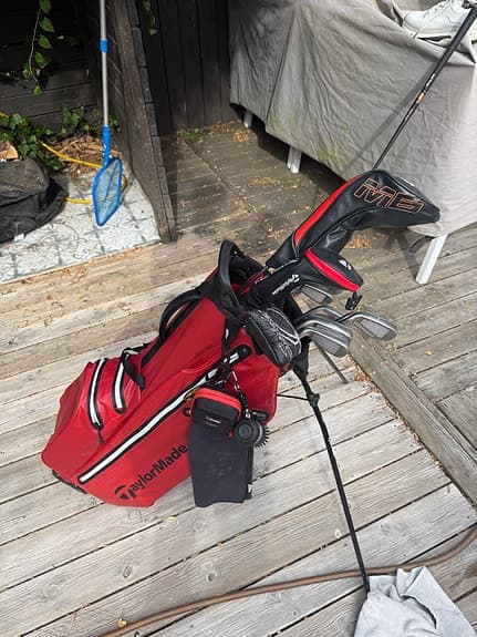 Golfset inklusive klubbor