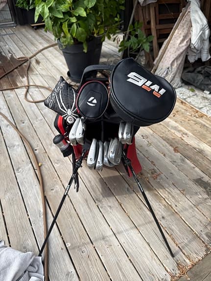 Golfset inklusive klubbor