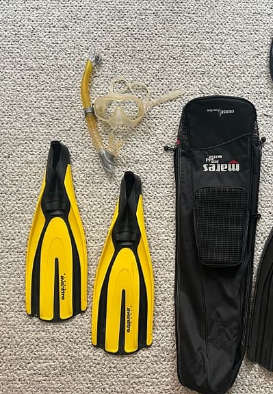 Mares dykfenor med snorkel och cyklop