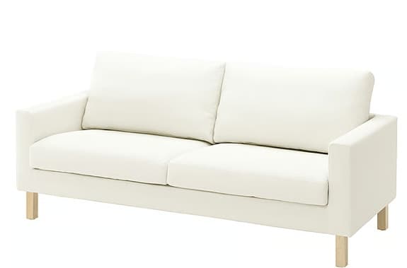 Helt ny IKEA "Saltsjöbaden" vit 3-sitssoffa