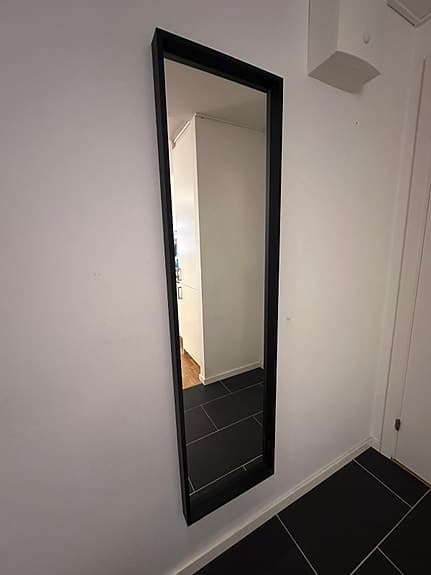 IKEA NISSEDAL MIRROR 150x40 BLACK