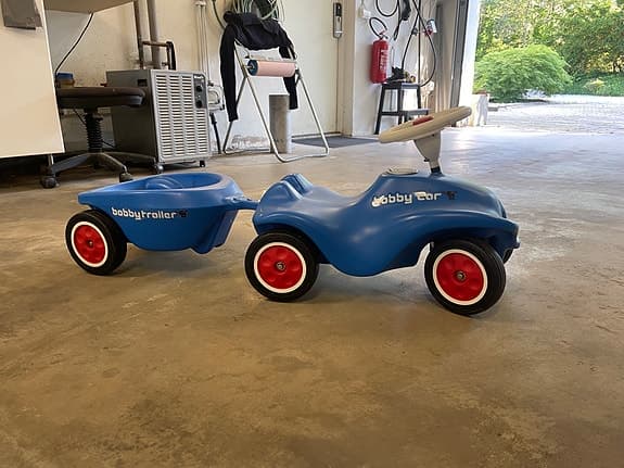 Big Bobbycar med släp