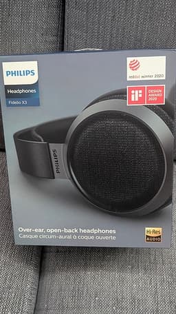 Philips Fidelio X3 over-ear hörlurar öppna