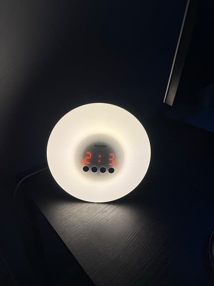 Philips väckarklocka med ljus