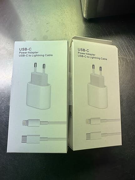 USB-C Laddare + USB-C till Lightning-kabel | Nya | Flera finns