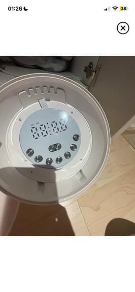 Vit wake up light med FM-radio