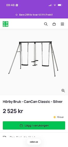 Gungställning från Hörby Bruk