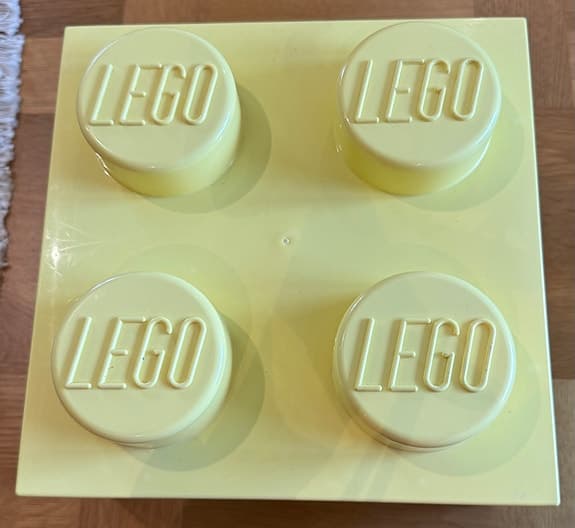 LEGO DUPLO förvaringslåda med klossar - ljusgul