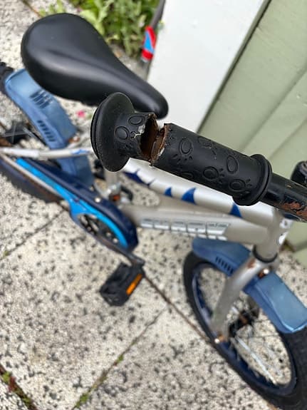 barncykel 16" silver