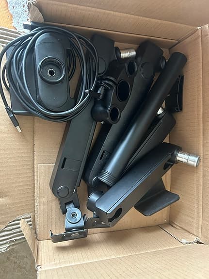 Skärmstativ SLIM V2 med USB 3.0-Hubb - 2 Skärmar