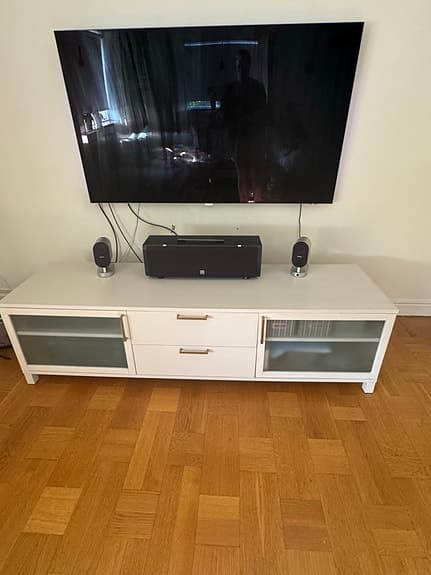 Ljusbeige mediabänk TV-bänk mediebänk