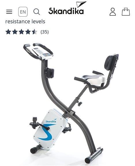 Motionscykel Skandika Foldaway - fint skick!