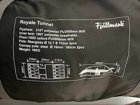 Royal tunnel tält, Fjällmark