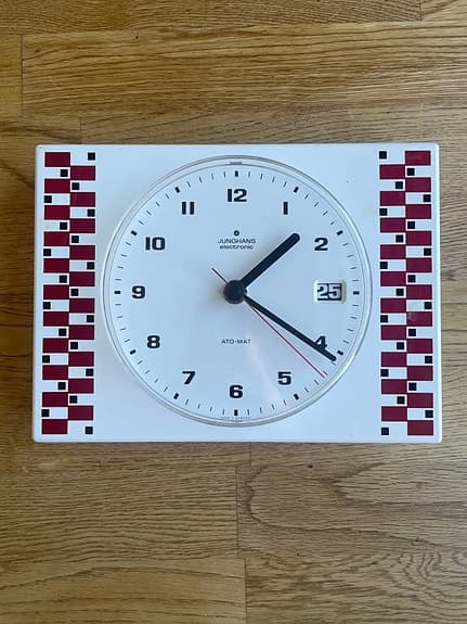 Junghans ATO-MAT Electronic väggklocka – West Germany, retro 70-tal