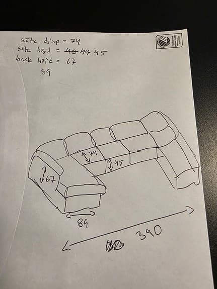 Hörnsoffa mörkblå med schäslong