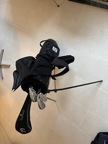 Golf Challenge golfbag + 5 klubbor