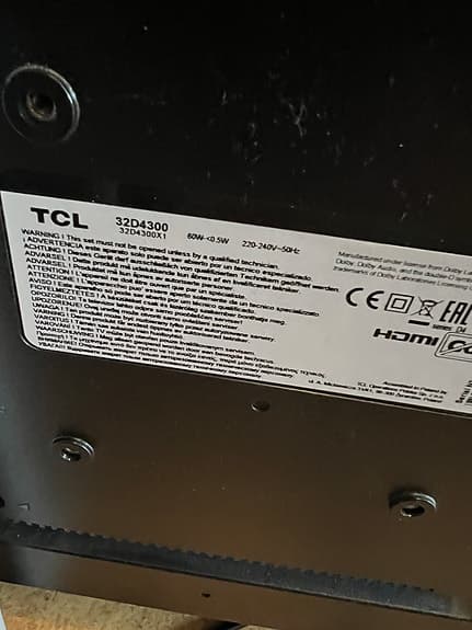 TCL 32D4300 TV 32 tum
