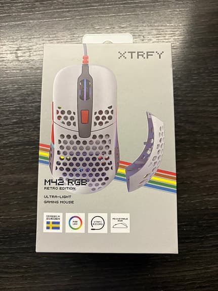 Xtrfy M42 RGB Retro Edition gamingmus – bra skick