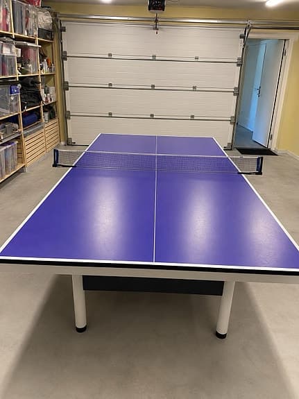 Blått pingisbord bordtennisbord