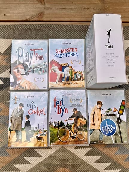 Jacques Tati DVD-box med 5 filmer