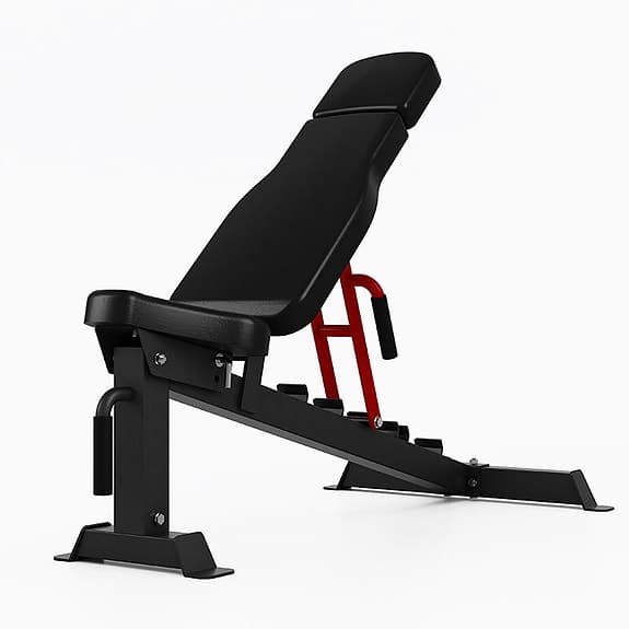 Power rack med bänk och skivstång