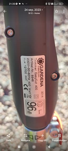 Gardena EasyCut 400 grästrimmer 400W
