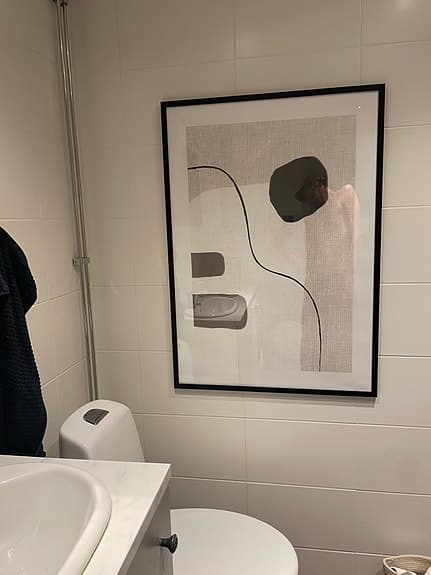 70x100 cm tavla med ram