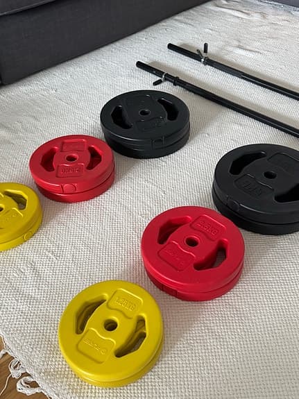 Dumbbell Set with Weights, 2x 1.25kg, 2x 2.5kg, 2x 5kg