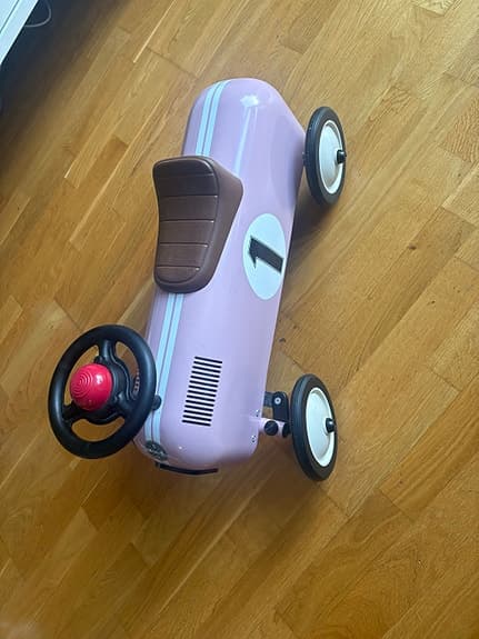 Stoy retro gåbil i rosa – fint skick