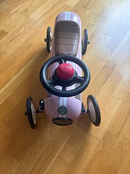 Stoy retro gåbil i rosa – fint skick