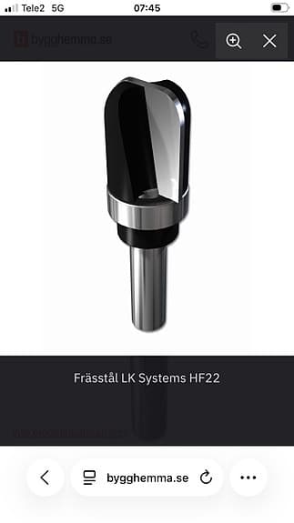 LK - HF22 frässtål 2st