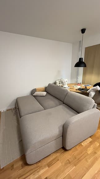 YSK MOMMARK bäddsoffa med schäslong – beige