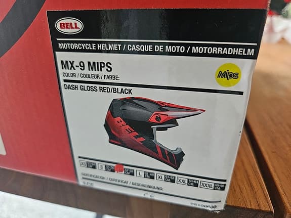 Bell MX-9 MIPS crosshjälm röd/svart