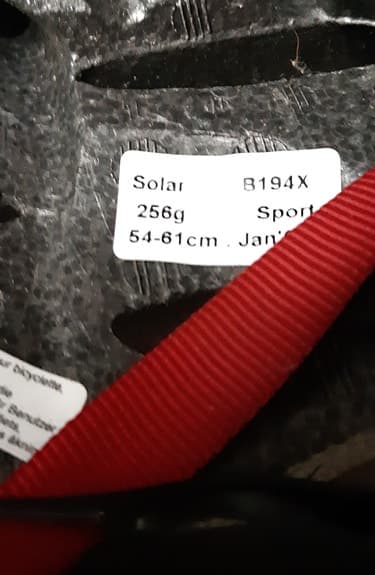 Bell Solar cykelhjälm 54–61 cm röd/vit
