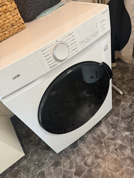 Logik kombinerad tvättmaskin/torktumlare vit