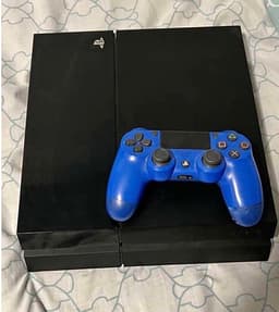 Sony PlayStation 4 spelkonsol svart med blå handkontroll
